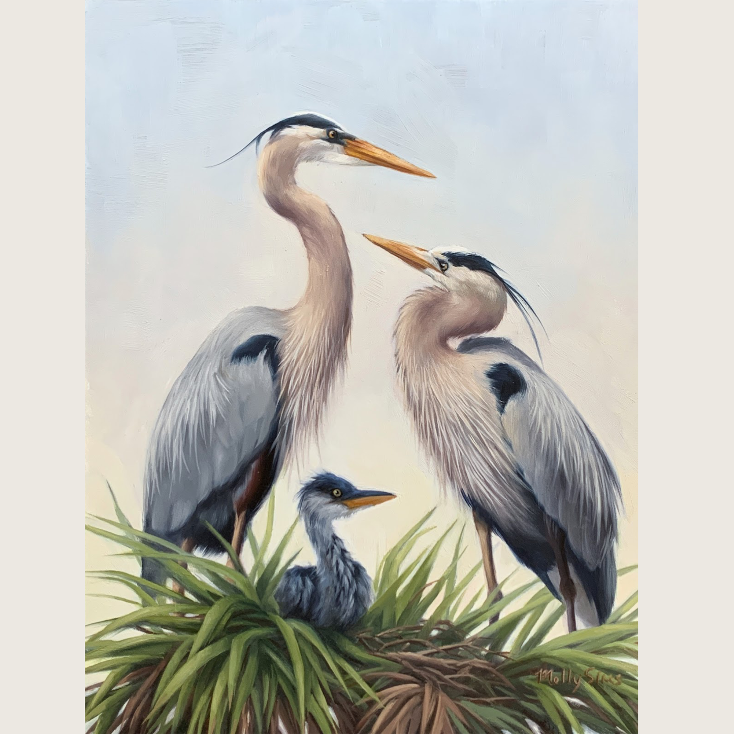 Young Family ~ 11" x 14" ~ Print