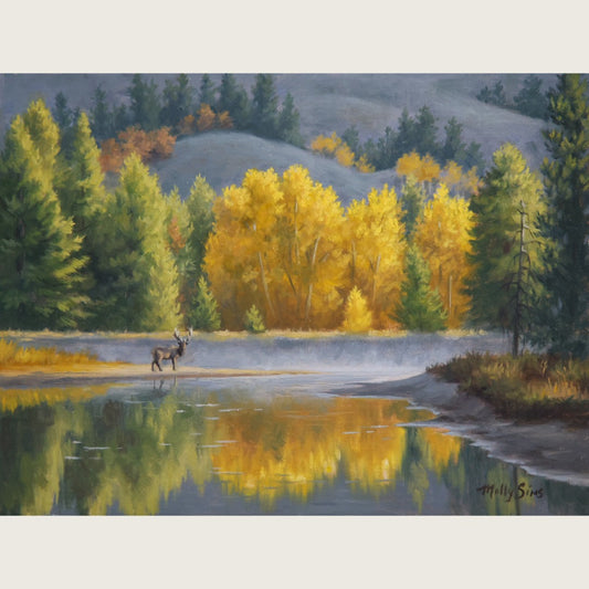 Autumn Sunrise ~ 9" x 12"
