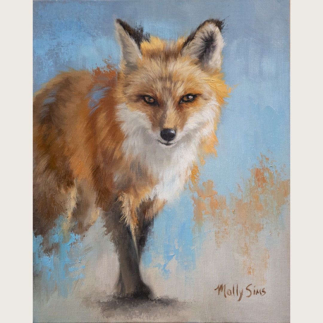 Curious Fox ~ 8" x 10"