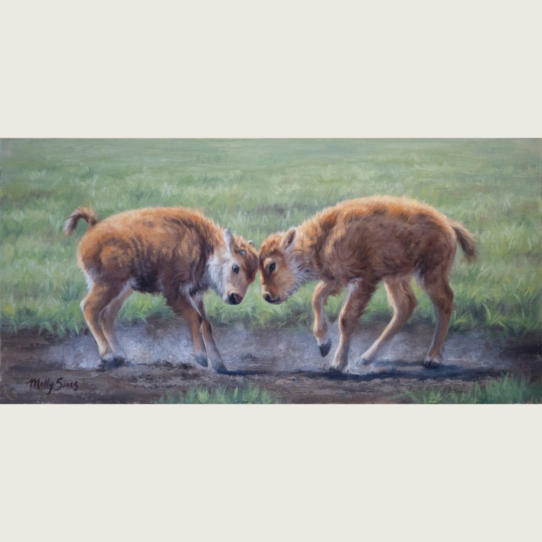 Kicking Up Dust ~ 8"x16"