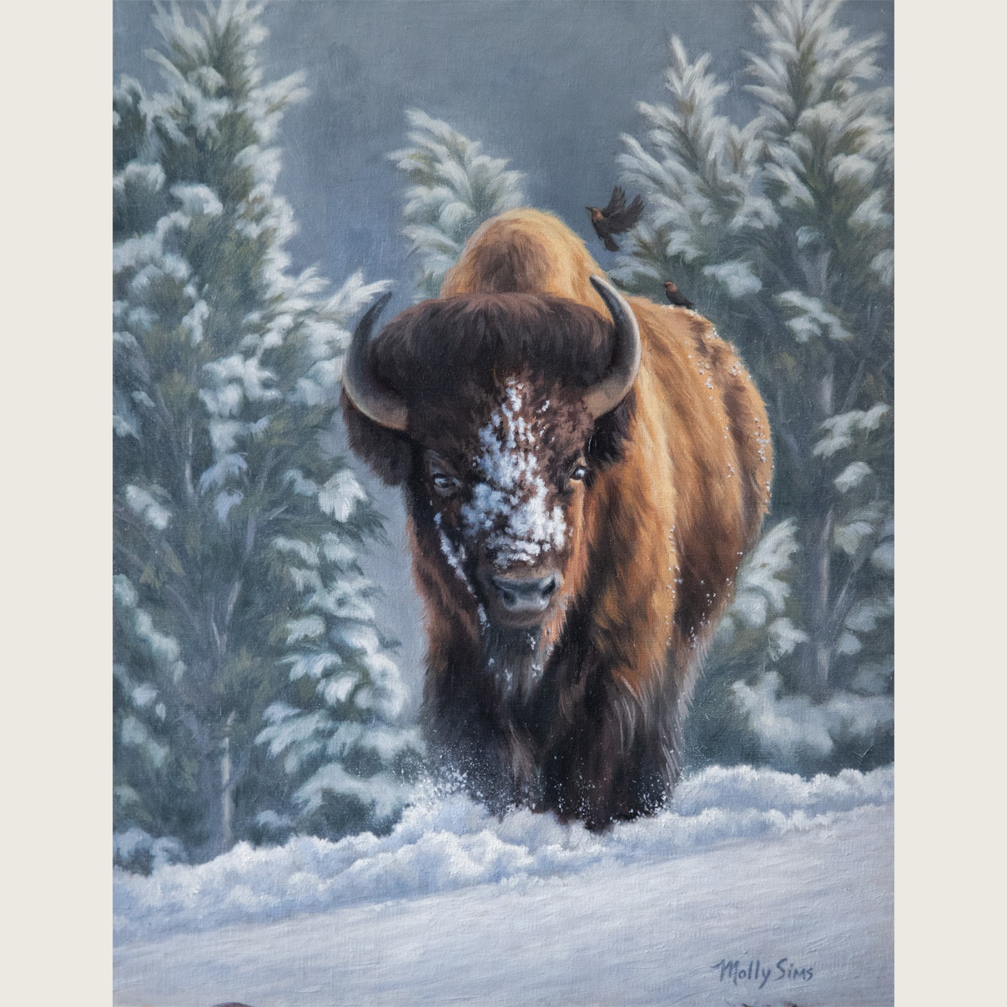 SOLD ~ The Hitchhiker ~ 11" x 14" ~ CDA Galleries Miniatures By the Lake Art Show