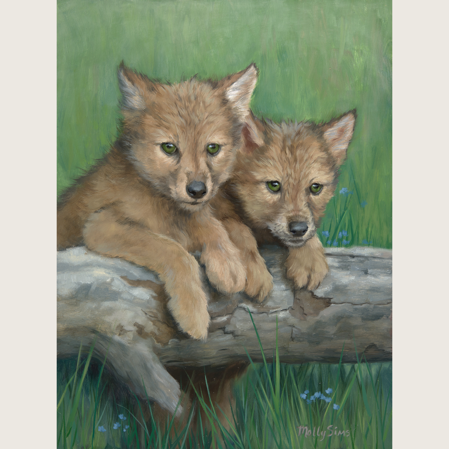 SOLD ~ Young Playmates ~ 9" x 12"